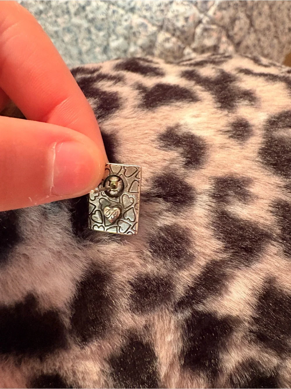 Brighton Silver-Tone Vintage Filigree Rectangle Stud Earrings